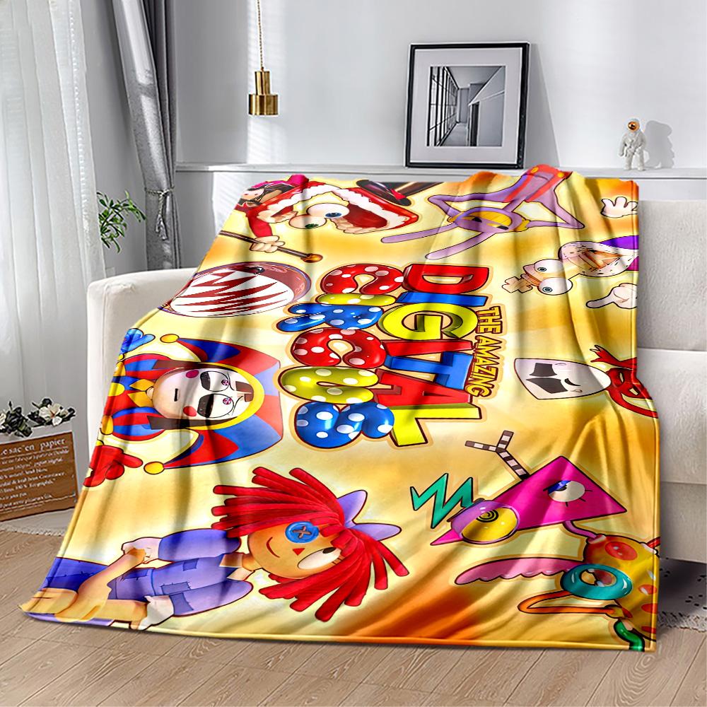 Digital Circus9 Blankets Are Suitable for Living Rooms,making Them an Ideal Choice for Outdoor Travel and Gifts.