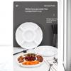 Reusable Round Divided Food Storage Tray BPA-Free Plastic Portable Dinner Plate for Diet Control Meal Prep