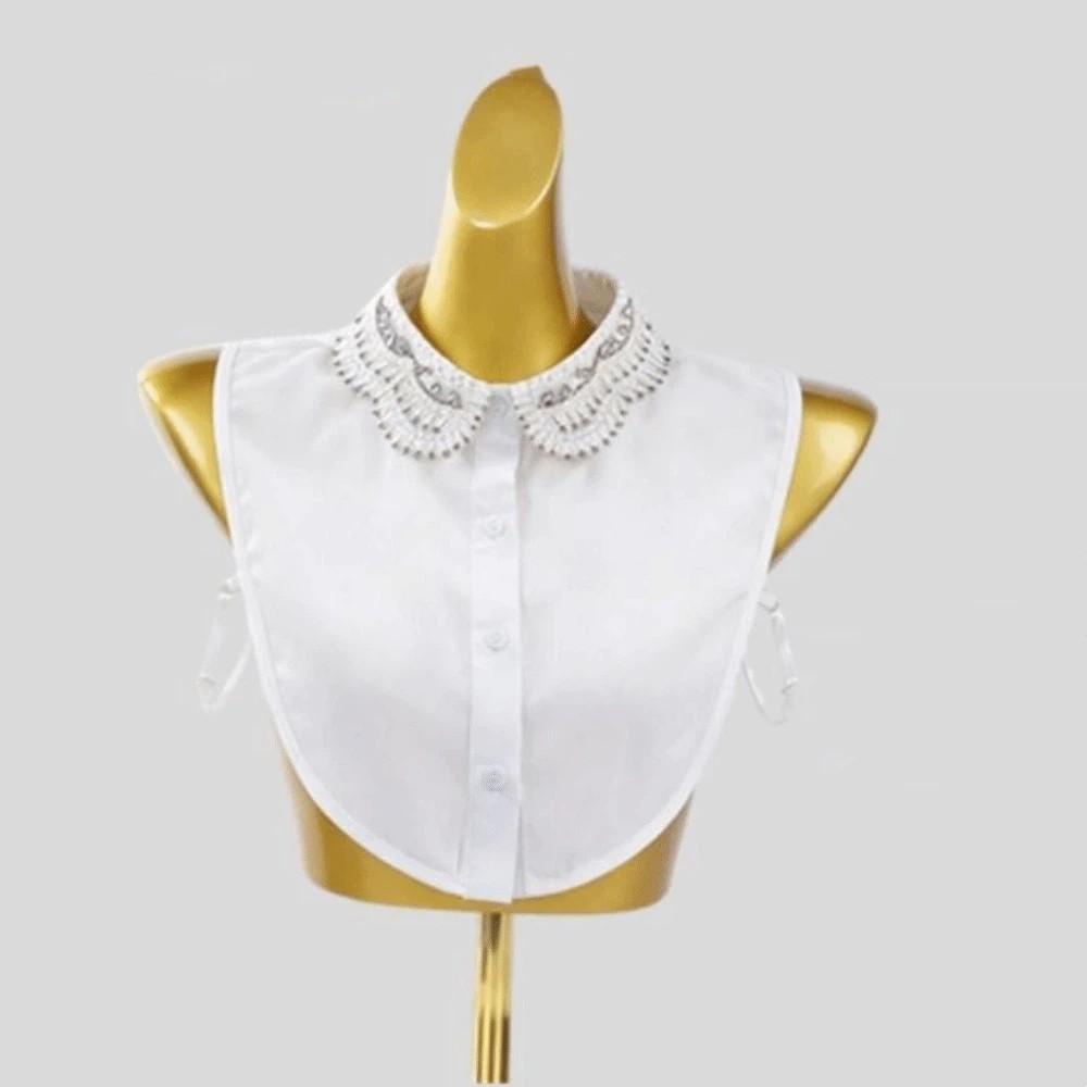 Elegant Fake Collar White Color Blouse Collar Versatile Detachable Collar  Women Apparel