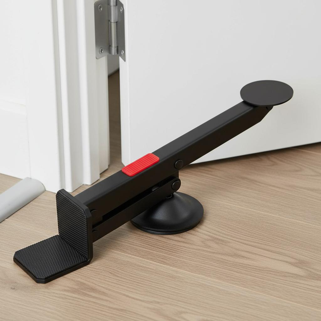 Metal Swivel Lift Tools Multifunctional Foot-Operated Door Lifter 360° Rotating Door Panel Elevator for Door Installation Gadget