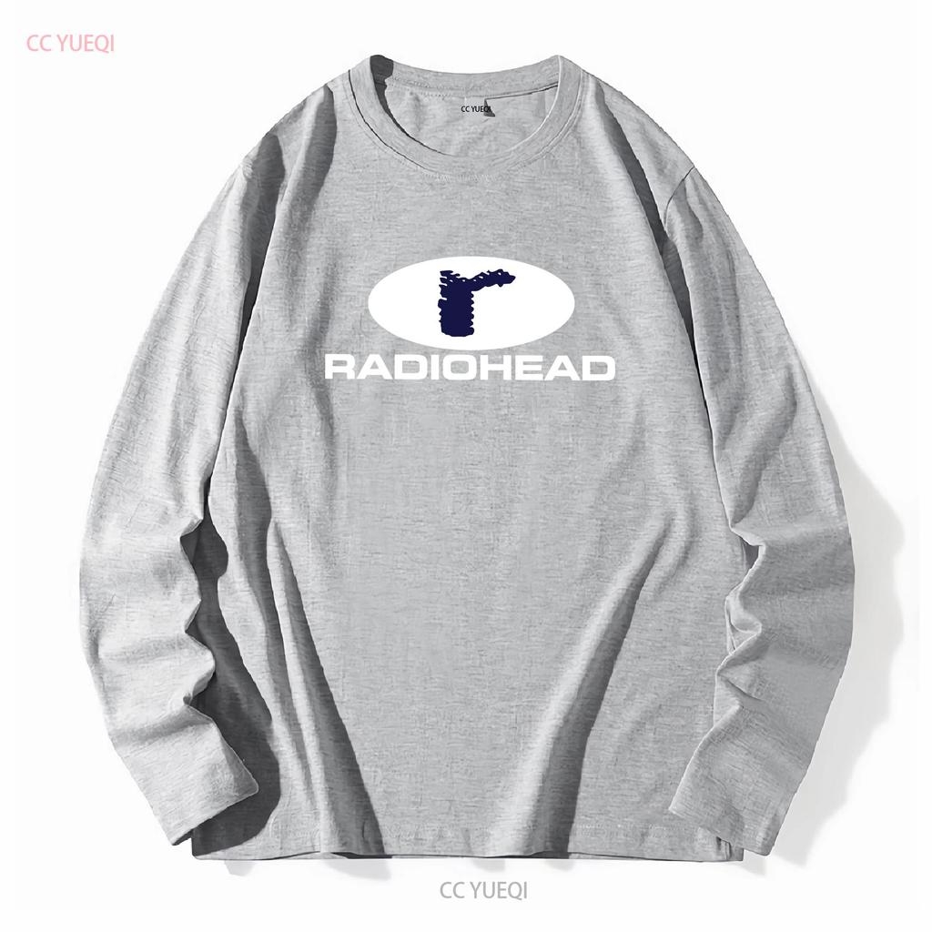 Radiohead T Shirt New men long or short sleeves vintage Washed Stretched Stylish Unisex Comfortable Slightly graphic fashion