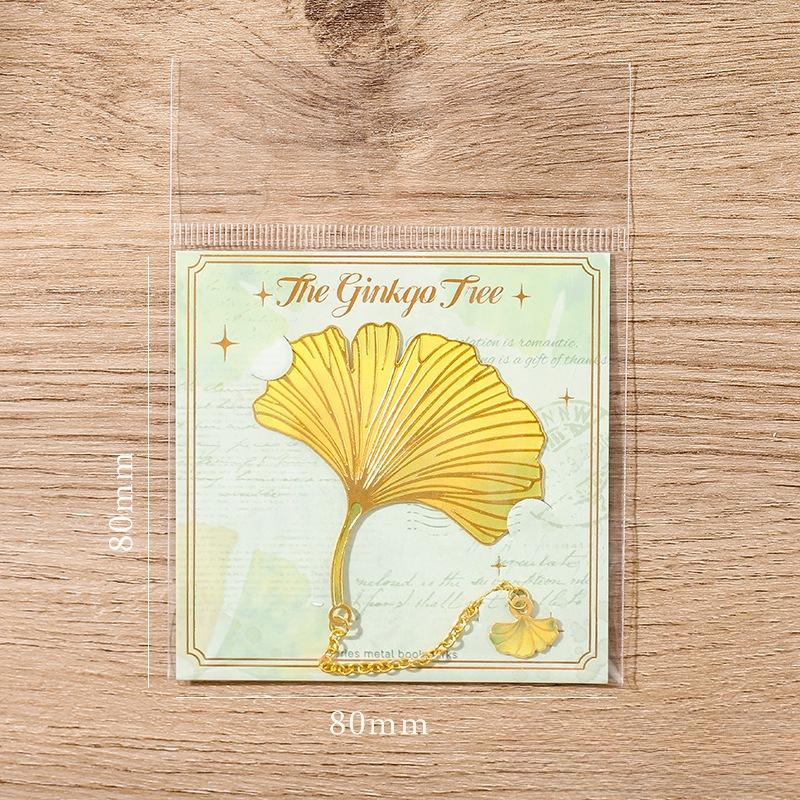 Blatt Metall Lesezeichen Retro Ginkgoblatt Metallblatt Lesezeichen Belohnungen Schüler Geschenk Exquisite Exemplare Praktische Schreibwaren Neu