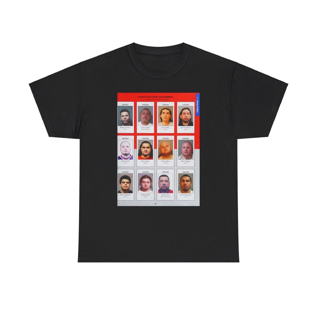 The Chicago Gang Book Page 89 - Latin Counts Members - T-Shirt