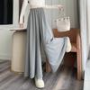 Autumn Winter Elastic High Waist Loose Casual Culottes Women Solid Elegant All-match Pantskirt Skirt