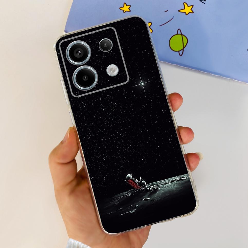 Transparent Cover For Fundas Xiaomi Poco X6 Pro 5G M6 Pro Case Lovely Luxury Colorful Butterfly Design Casing For Poco M6 Pro 5G