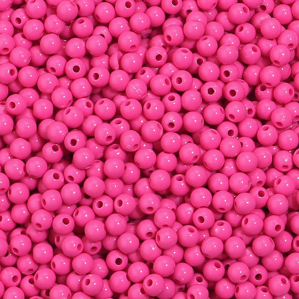 1000pcs/lot 5mm Solid Color Acrylic Round Beads Loose Spacer Mini Seed Bead For Jewelry Making DIY Bracelet Necklace Accessories