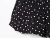 Polka Dot One-Shoulder Pleated Super Short Dress with French Design