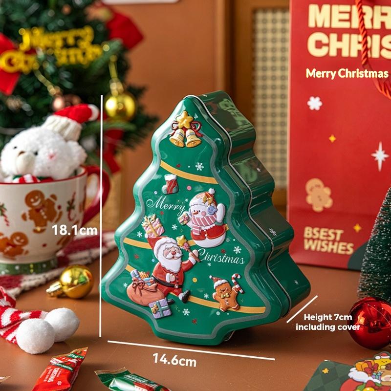Weihnachtliche Blech Süßigkeitenboxen Mehrere entzückende Designs Für Weihnachtsgeschenke Partygeschenke Heimdekoration