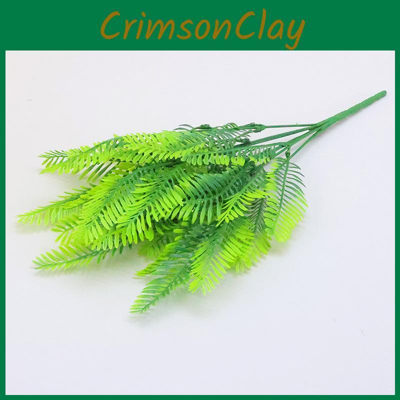 Synthetic Leaf Fern With Durable Plastic For Wedding Decor And Props Photography