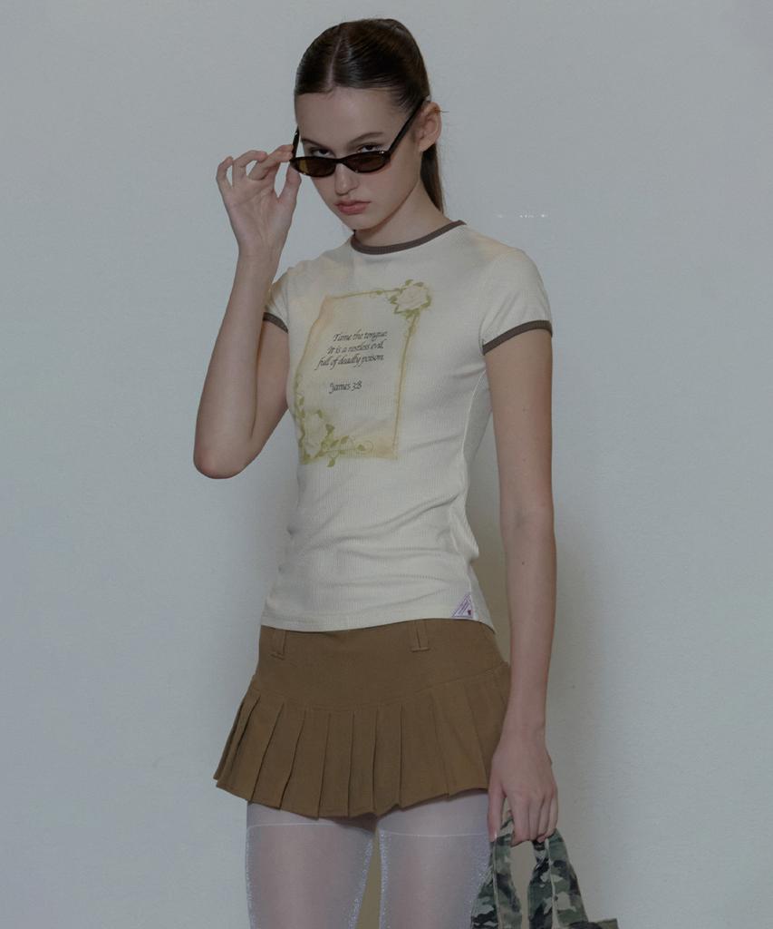 SCULPTOR Rose Ringer Tee Raw