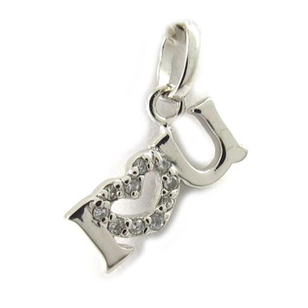 Les Trésors De Lily [K6491] - Pendentif Argent 'Love' I love You
