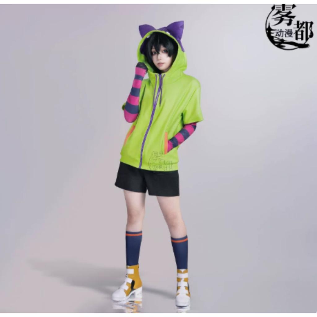 Anime Chinen Miya Cosplay Costume SK8 The Infinity Cosplay Uniform Sport Outfit Hoodie Tail Gloves Wig Halloween Party Cos