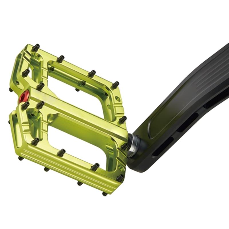 Bicicletas de aleación de aluminio Pedales Planos Antideslizantes Pedales Planos Anchos 3 Rodamientos Pedales de Plataforma de Ciclismo para Bicicleta de Carretera