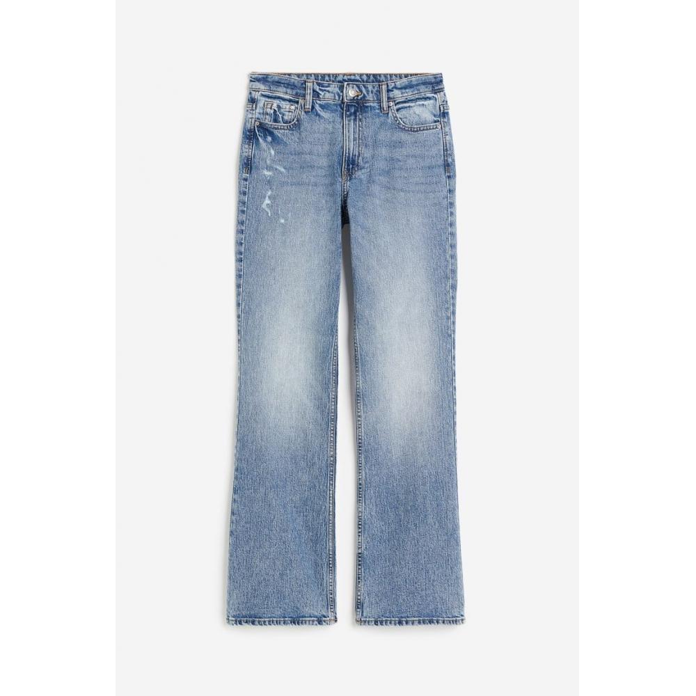 

Джинсы с высокой талией HM Bootcut Светло-голубые