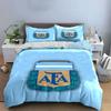 Blue AFA Sports Team Bedding Set Bedding Duvet Cover Set Duvet Cover Pillowcases (1 * Duvet Cover 2 * Pillowcases, without duvet insert)