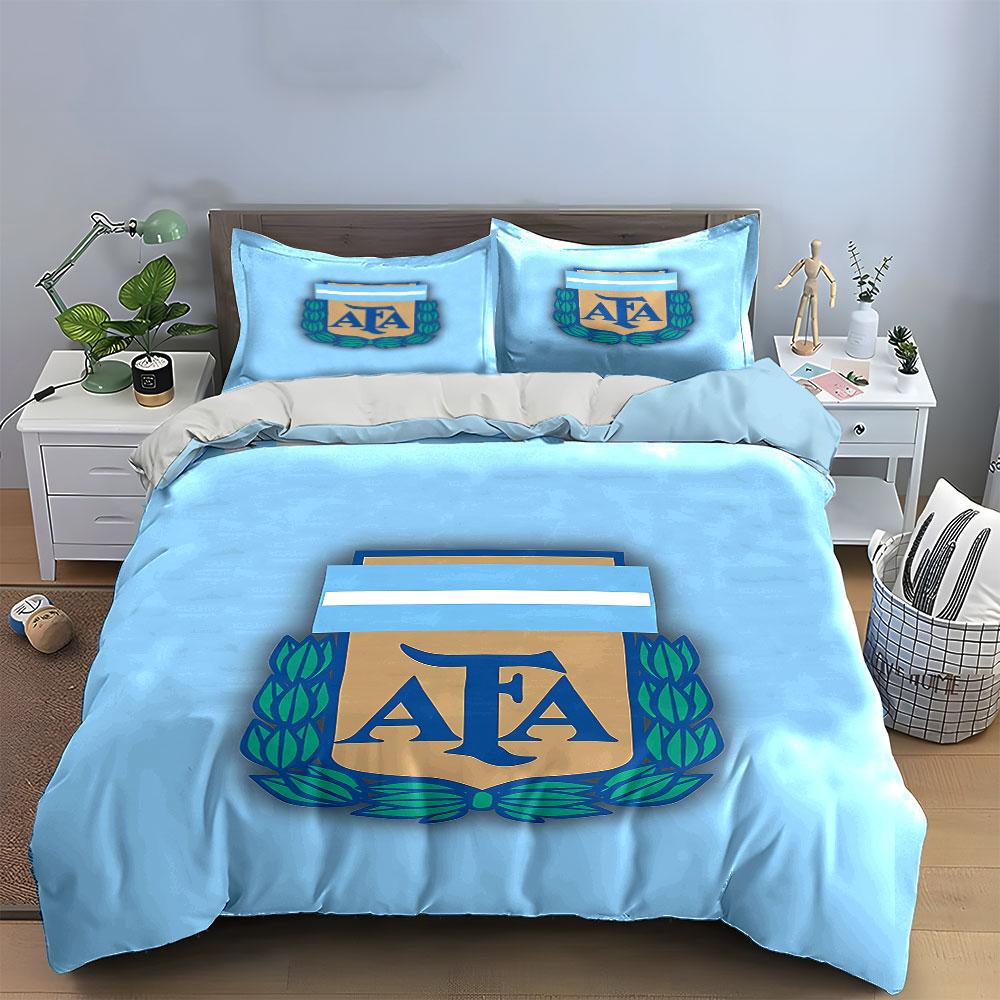 Blue AFA Sports Team Bedding Set Bedding Duvet Cover Set Duvet Cover Pillowcases (1 * Duvet Cover 2 * Pillowcases, without duvet insert)
