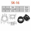 Protective Ring Black Round Nylon Snap-on Wire Grommet Computer Desk Wire Hole Cover Seal Ring Hole Plug Cable Protector