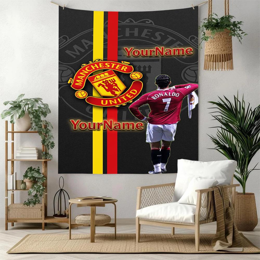 Manchester Custom Your Name Wall Decor Tapestry Art For Pet Memorial Birthdaywedding Party Backdrop Family Gift