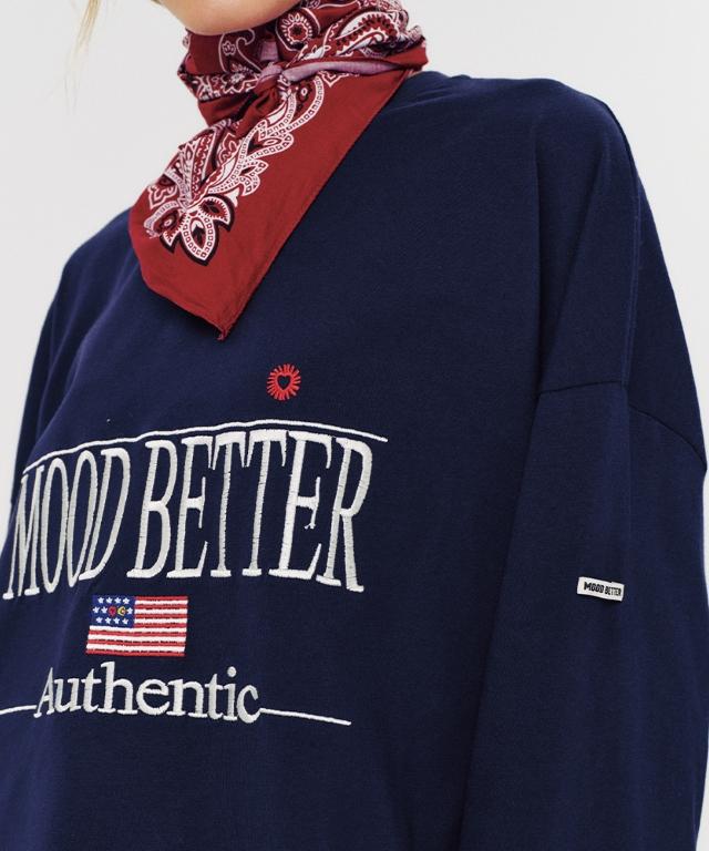MOODBETTER Authentic Long Sleeve Navy