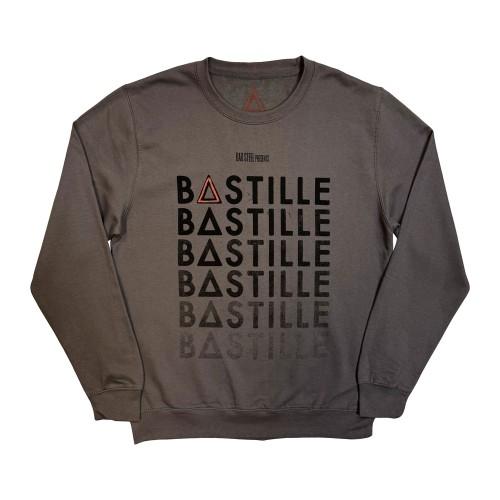 Bastille Unisex Adult Repeat Logo Sweatshirt
