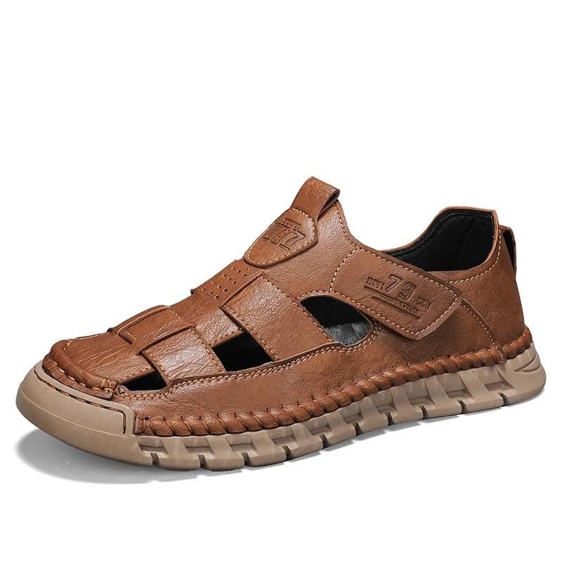 Fashion New Cool Summer Men Sandals Breathable Outdoor Walking Men's Shoes Antiskid Sport Beach Flats Quick Dry Wading Aqua Shoes Male