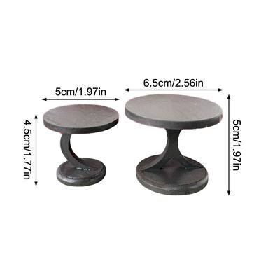 1/12 Dollhouse Miniature Coffee Table Tea Table Model Dolls House Side Table Living Room Furniture Decoration Toy
