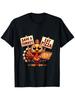 Funny Thanksgiving Pizza Lovers T-Shirt - Save A Turkey Eat Pizza Graphic Tee with Cartoon Turkey &
