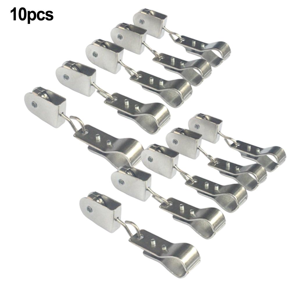 10pcs Pulley Hanging Pipe Clamps Wave Shade Sail Hardware For Indoor Pergolas Wave Canopy Shade Sail Installation Accessories