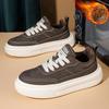 Autumn and winter velvet new trendy shoes thick baseplate shoes heightening sports and leisure shoes