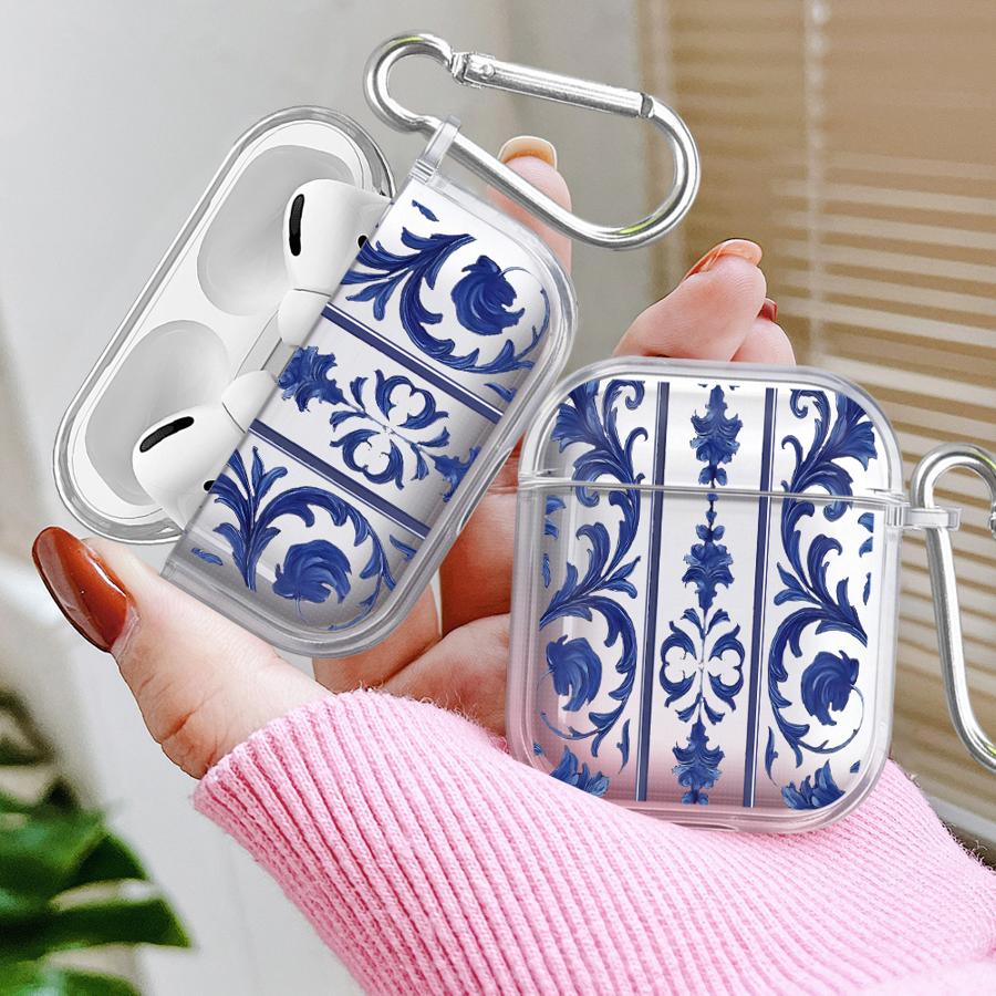 Clear Earphone Cases Cover Case For Airpods Pro2 4 Pro 3 2 Pro3 1 Minimalist Flowers