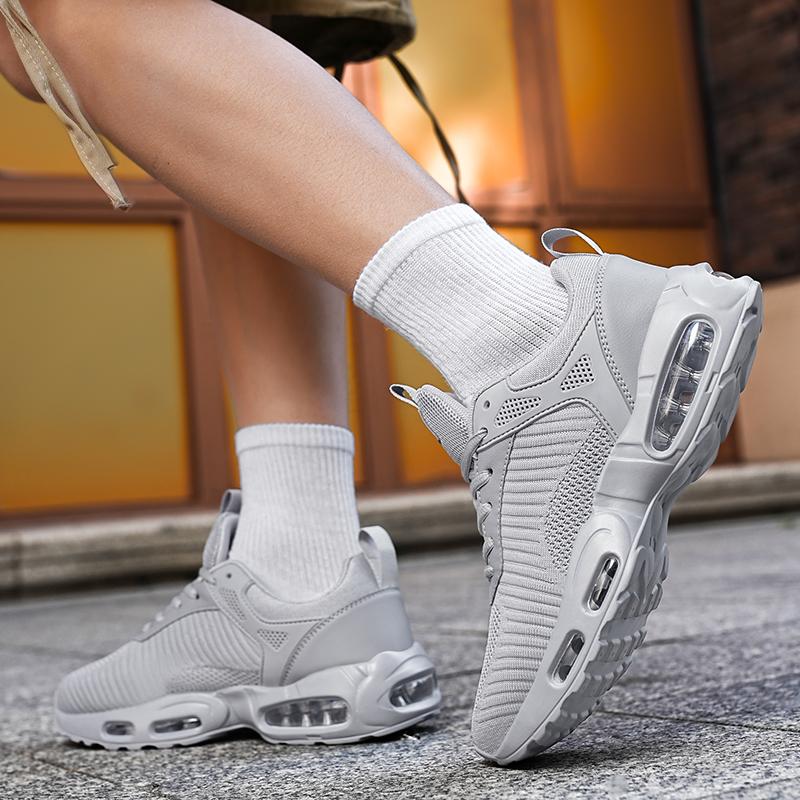 Nueva Moda Casual para Hombre Talla Grande con Cordones Resistente al Desgaste Malla Tejida Ligera y Cómoda Zapatos para Correr al Aire Libre