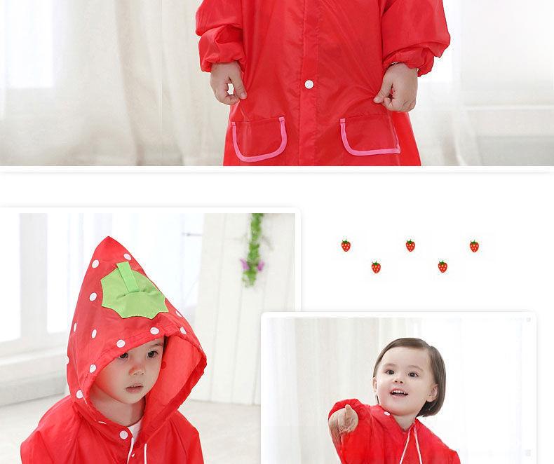 Children's Cartoon Rain Poncho: Cute Cape Style for Boys and Girls, Fits Kindergarten To Primary School with Room for Backpack