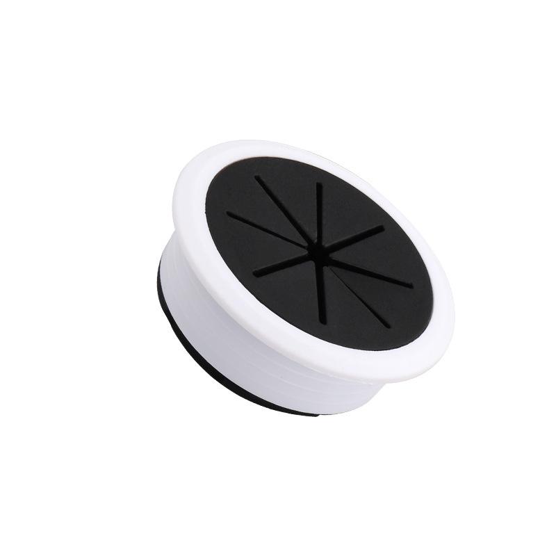 Desk Cable Management Decorative Cover - Round Cable Hole Sealing for Computer Desktops