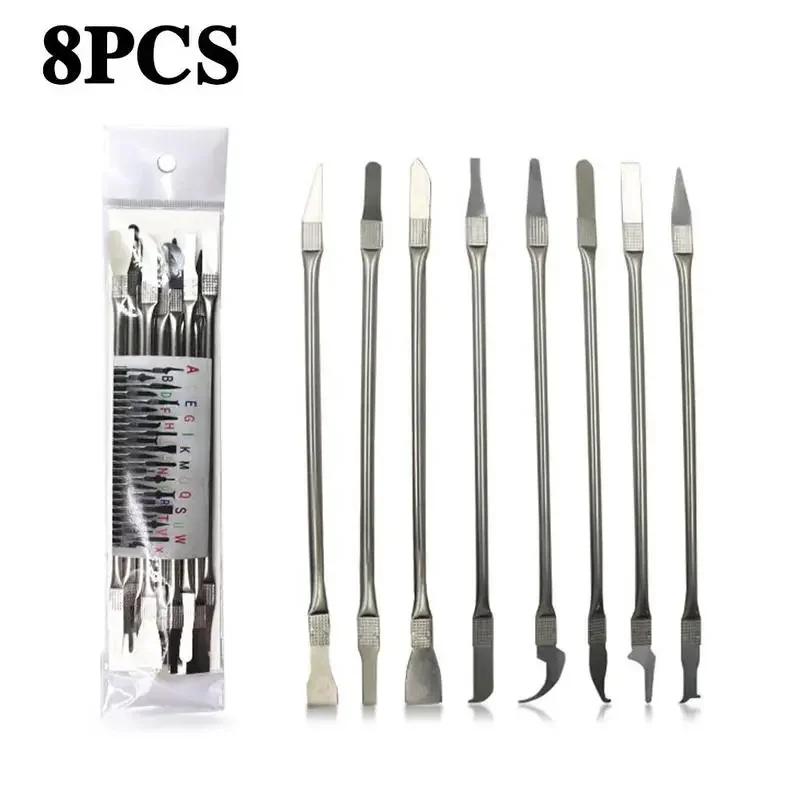 Phone Repair Tool 8pcs CPU IC Glue Remover C Chip Repair Thin Blades Piratical Repair Hand Tool For Mobile Phone Computer