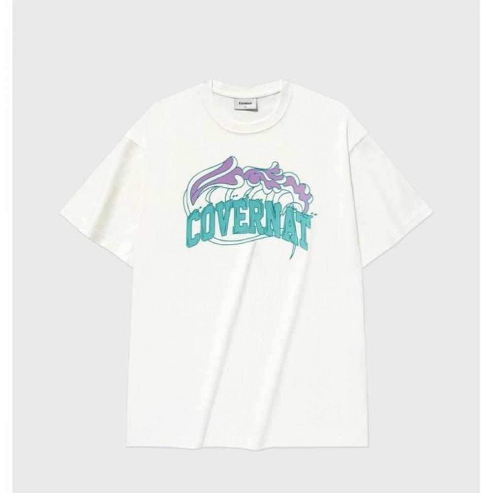 

CovernoT Wave Graphic T shirT B1 co2502sT51 Wh Sb 1.CO2502ST51 WH XS