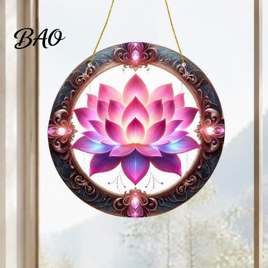 Indoor Outdoor Hanging Ornament Colorful Hummingbird Wall Decoration, Stained Acrylic Suncatcher for Window Nature Inspired Home Decor Decor,