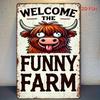 Retro Metal Wall Art Living Room Decor Tin Sign Painting 20x30cm