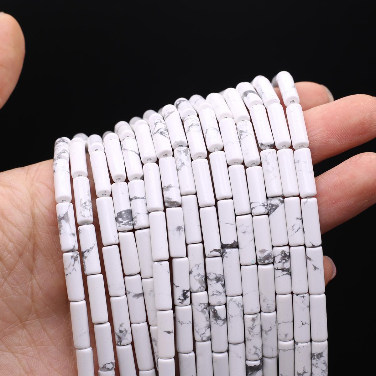 

1 нить бусины из натурального камня длинные цилиндрические кристаллы кварца агата свободные бусины-разделители для изготовления ювелирных изделий DIY ожерелье браслет аксессуары 7x13 мм 1Strand/7x13mm