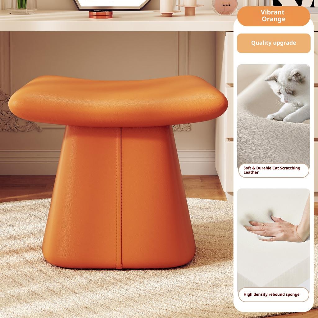 Bedroom Makeup Bench, High-end Feeling, Piano and Shoe Changing Stool, Household Leather Sofa Chair, Skin Friendly, Breathable