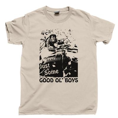 GOOD OL BOYS T-Shirt Waylon Jennings Moonshine Whiskey Shot DUKES of HAZZARD T-Shirt