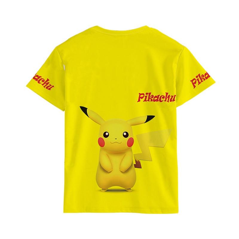 Tshirt Detective Pikachu 3d Print Short Sleeve Cosplay Costume Tops Tee