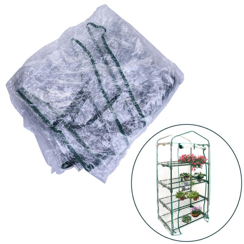 Garden House Mini Portable Garden Green House Warm Greenhouse Flower Plants Green House PVC Cover Without Iron Rack