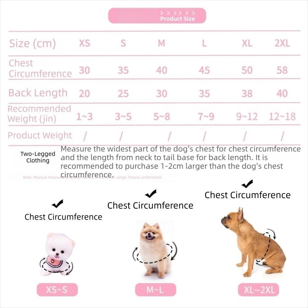 XS/S/M/L/XL/XXL Puppy Sweater Double-leg Plaid Cute Bear Print Pet Clothes Warm Dog Hoodies Soft Puppy Pullover Pet Dog Hoodies
