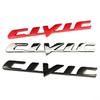 3D Metal Letter Emblem Badge Decal Car Styling For Civic Logo Rear Tail Trunk Stickers Decals Car Modification Accessories