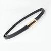 Women's leather belt 100 cm