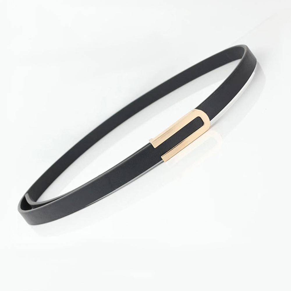 Women's leather belt 100 cm