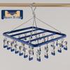 Aluminum Alloy Multi-functional Clothes Drying Rack with Clips for Balcony Storage