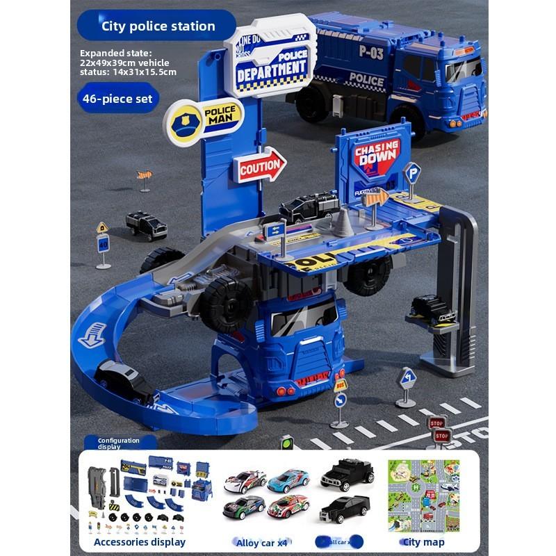 Fire Truck Toy Set With Alloy Vehicles For Kids Ages 3 To 6 Years