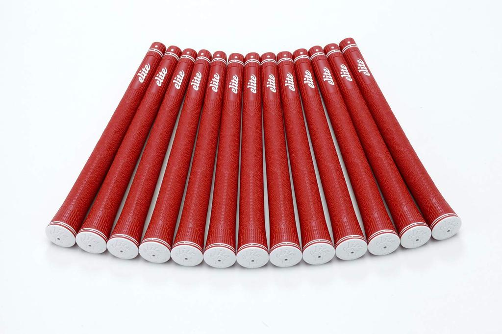elitegrips Golf Grips MX55 set Classic Red with back line 13-piece