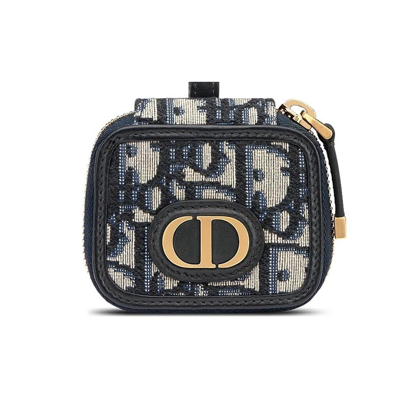 

DIOR 30 Montaigne AIRPODS PRO headphone cover, printed leather, headphone accessories, same style for men and women, couple model білий